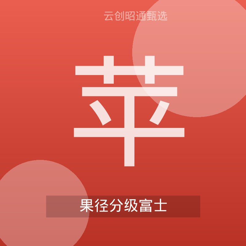 红富士苹果 按果径分级 5斤装