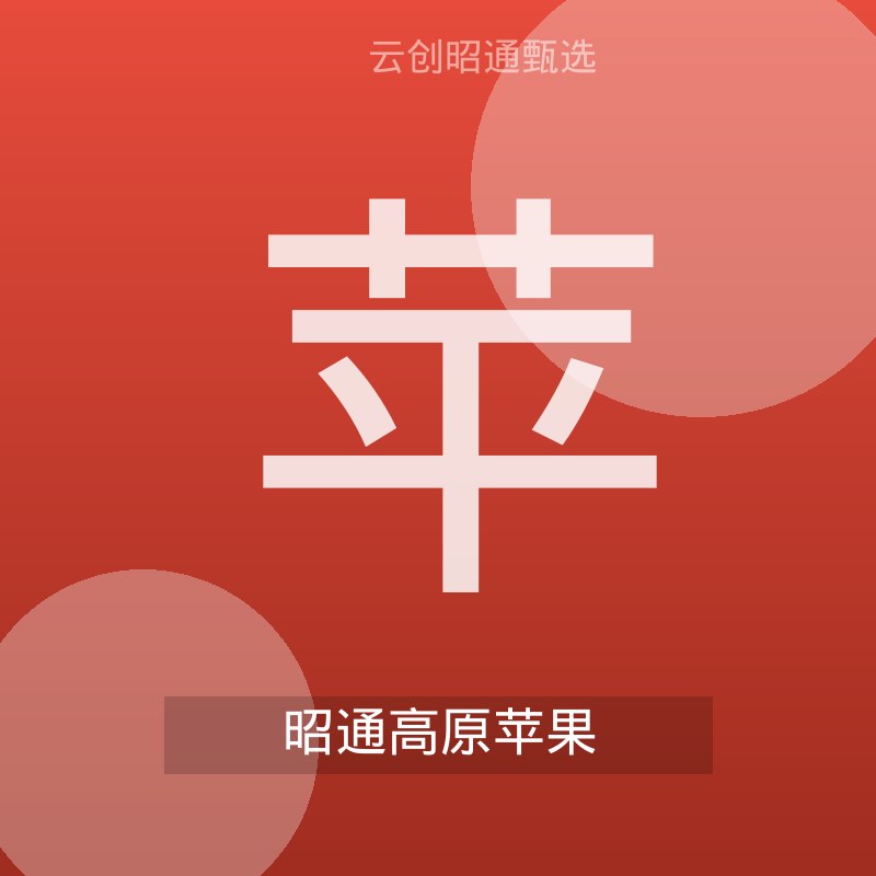 昭通冰糖心苹果 5斤装 新鲜现摘